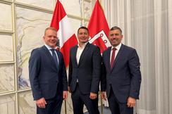 Landesstatthalter Christof Bitschi, Klubobmann Manfred Vogt und Landesrat Markus Klien (v.l.n.r.), (c) Vorarlberger Freiheitliche - FPÖ